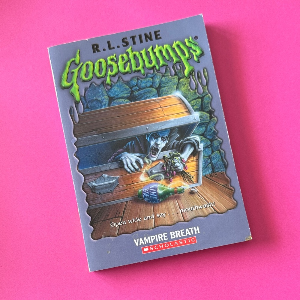 3/$15 Goosebumps “Vampire Breath” 1996 Vintage Scholastic Book